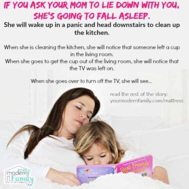 if you ask your mom to lie down with you