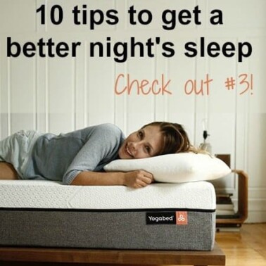 A woman lying on Yogabed mattress.