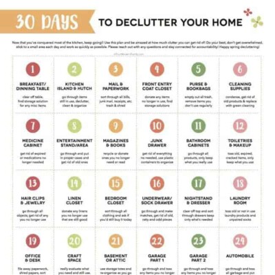 Declutter Challenge - 30 days