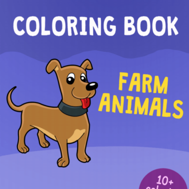 farm animals printable coloring book