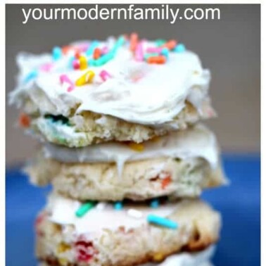 Three pictures of cookies stacked on top of each other.