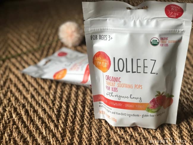 A close up of a bag of Lolleez  lollipops.