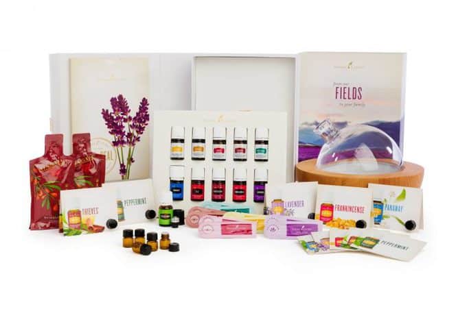 A variety of Young Living products.