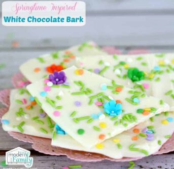 pin for easter white chocolate bark