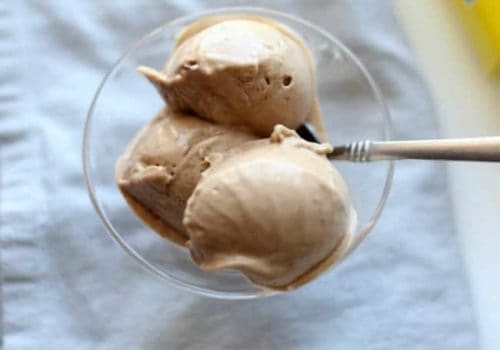 A bowl of ice cream.