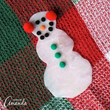 Make a snowman from glue!