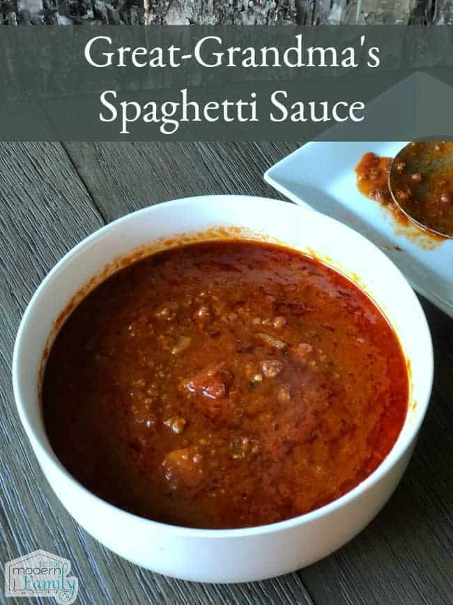 Great-Grandma's Home-Made Spaghetti Sauce