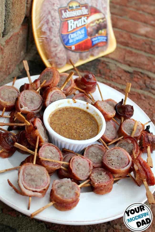 bacon wrapped sausage