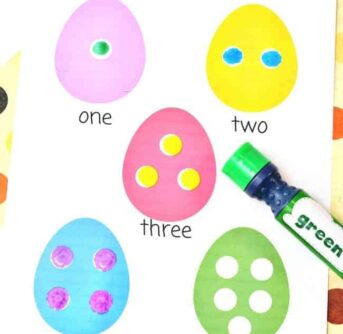 Easter counting worksheet