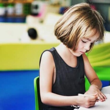 help child with writing