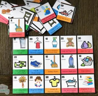 Swap screentime for chores cards