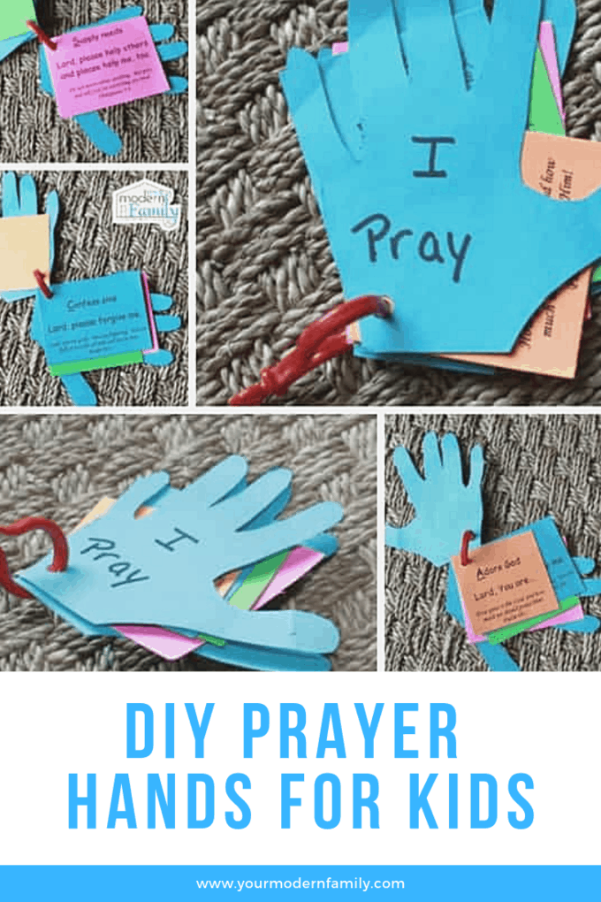 DIY Prayer hands for kids