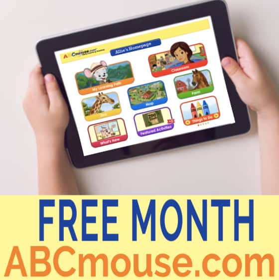Free Month of ABCMouse.com when you sign up with this link