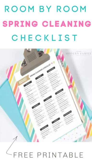 spring cleaning checklist to print