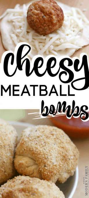 Cheesy Meatball Bombs