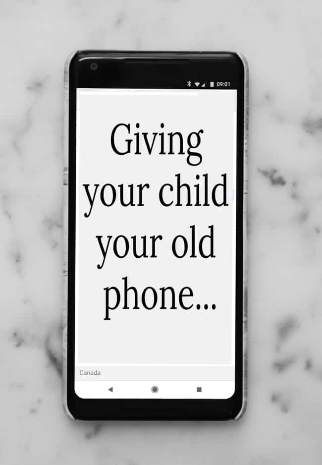 Text on a cell phone.