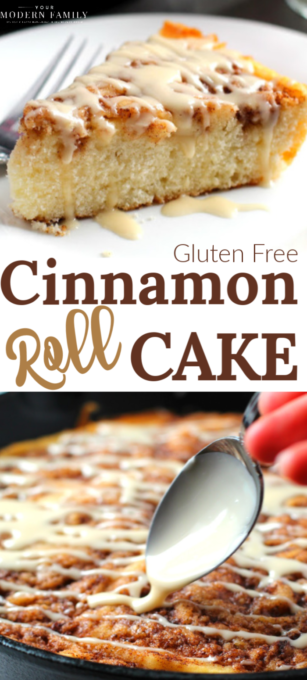 Cinnamon Roll Cake - Gluten Free & TASTES GREAT!!