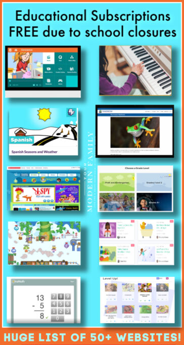 FREE SUBSCRIPTIONS EDUCATIONAL WEBSITES