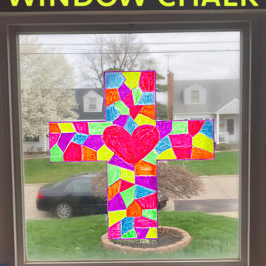 STAINED GLASS WITH WINDOW CHALK 3
