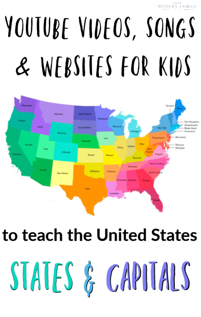 IDEOS, SONGS & WEBSITES TO TEACH US STATES & CAPITALS