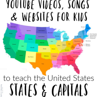YOUTUBE VIDEOS, SONGS & WEBSITES TO TEACH US STATES & CAPITALS