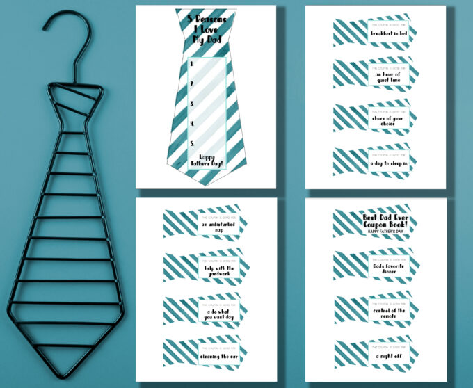 FATHERS' DAY COUPONS ON PRINTABLE TIE
