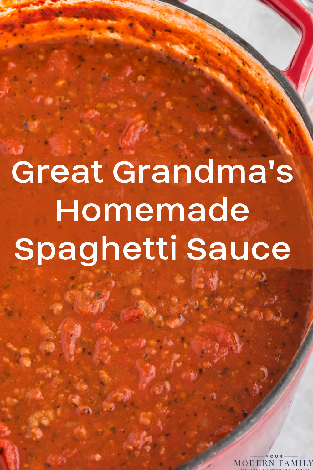 Homemade Spaghetti Sauce recipe