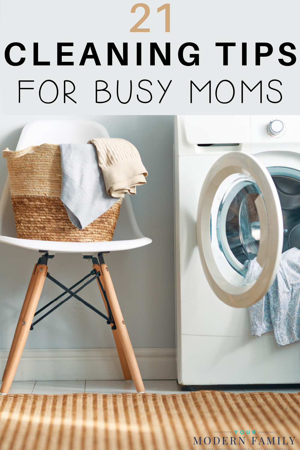 CLEANING TIPS FOR BUSY MOMS