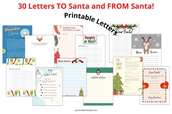 30+ Free Santa Letter Templates to Print &amp; Use (right now!)