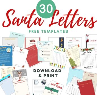 santa letter templates