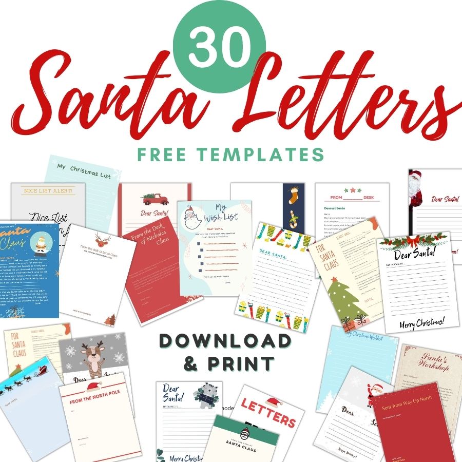 30+ Free Santa Letter Templates to Print & Use (right now!)