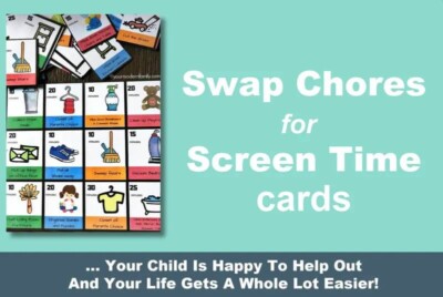 Swap Chores for Screen Time Cards