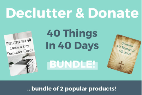 declutter during lent