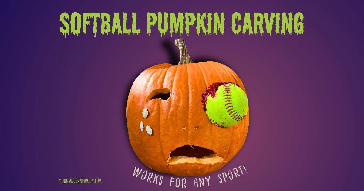 Softball Pumpkin Carving Your Modern Family